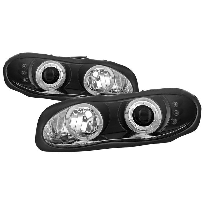 Spyder Chevy Camaro 98-02 Projector Headlights LED Halo LED Blk - Low H1 PRO-YD-CCAM98-HL-BK 5009234