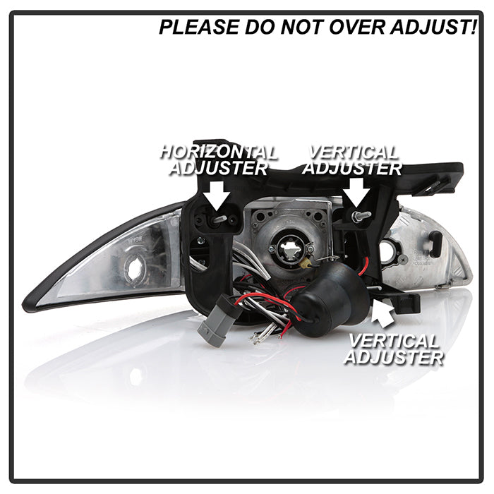 Spyder Chevy Cavalier 95-99 Projector Headlights LED Halo replaceanle LEDs Blk PRO-YD-CCAV95-BK 5009265