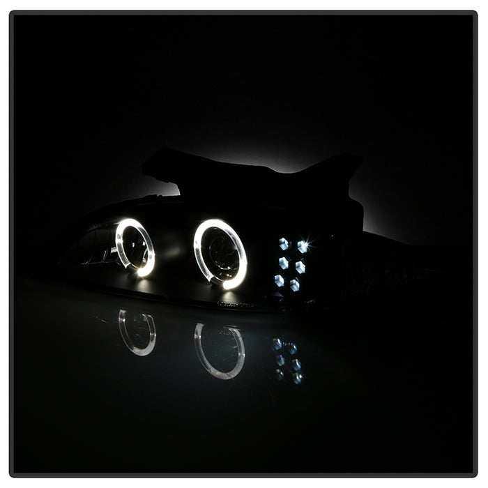 Spyder Chevy Cavalier 95-99 Projector Headlights LED Halo replaceanle LEDs Blk PRO-YD-CCAV95-BK 5009265