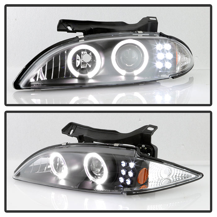Spyder Chevy Cavalier 95-99 Projector Headlights LED Halo replaceanle LEDs Blk PRO-YD-CCAV95-BK 5009265