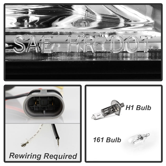 Spyder Chevy C/K Series 1500 88-99 Projector Headlights Chrm High 9005 (Not Include) PRO-YD-CCK88-C 5009296