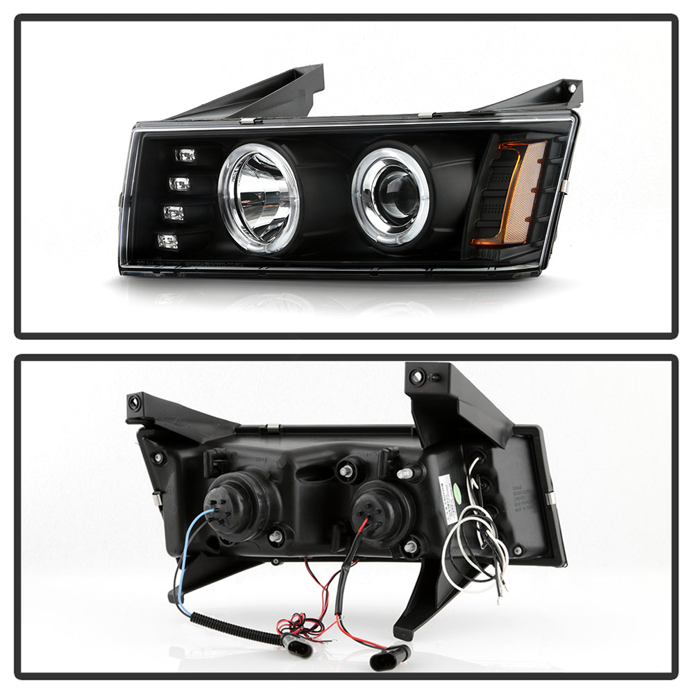 Spyder Chevy Colorado 04-12 Projector Headlights Halogen- LED Halo Blk PRO-YD-CCO04-HL-BK 5074140