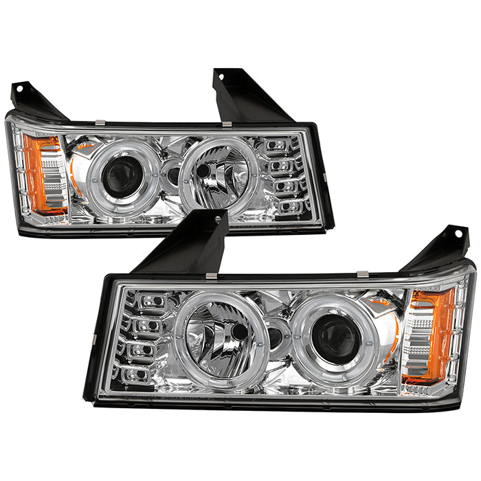 Spyder Chevy Colorado 04-12 Projector Headlights Halogen- LED Halo Chrm PRO-YD-CCO04-HL-C 5074157