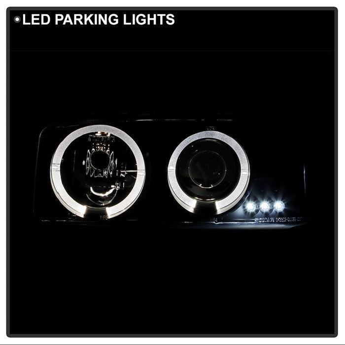 Spyder GMC Sierra 1500/2500/3500 99-06 Projector Headlights LED Halo LED Black PRO-YD-CDE00-HL-BK 5009357