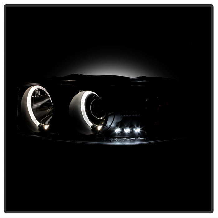 Spyder GMC Sierra 1500/2500/3500 99-06 Projector Headlights LED Halo LED Black PRO-YD-CDE00-HL-BK 5009357