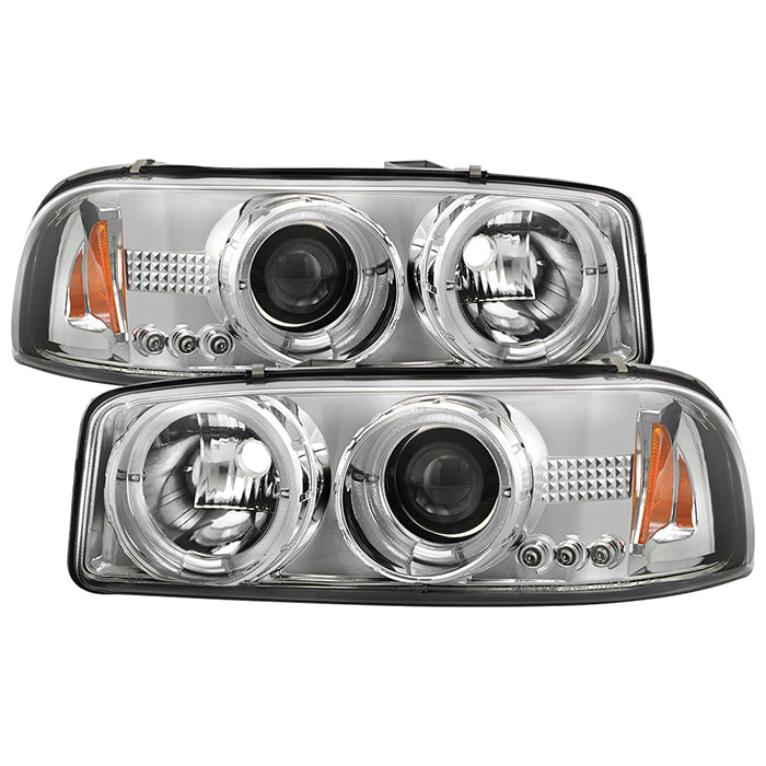 Spyder GMC Sierra 1500/2500/3500 99-06 Projector Headlights LED Halo LED Chrome PRO-YD-CDE00-HL-C 5009364