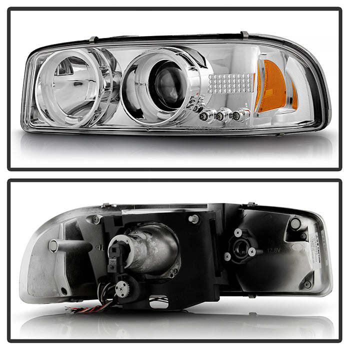 Spyder GMC Sierra 1500/2500/3500 99-06 Projector Headlights LED Halo LED Chrome PRO-YD-CDE00-HL-C 5009364