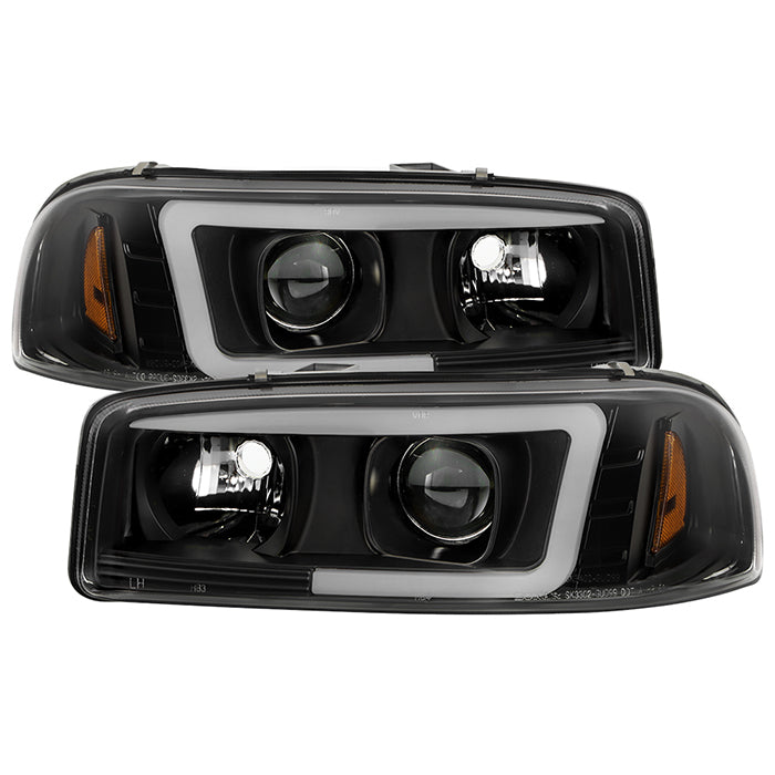 Spyder GMC Sierra 1500/2500/3500 99-06 V2 Projector Headlights - DRL - Black PRO-YD-CDE00V2-LB-BK 5084521