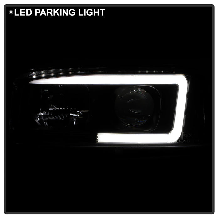 Spyder GMC Sierra 1500/2500/3500 99-06 V2 Projector Headlights - DRL - Black PRO-YD-CDE00V2-LB-BK 5084521