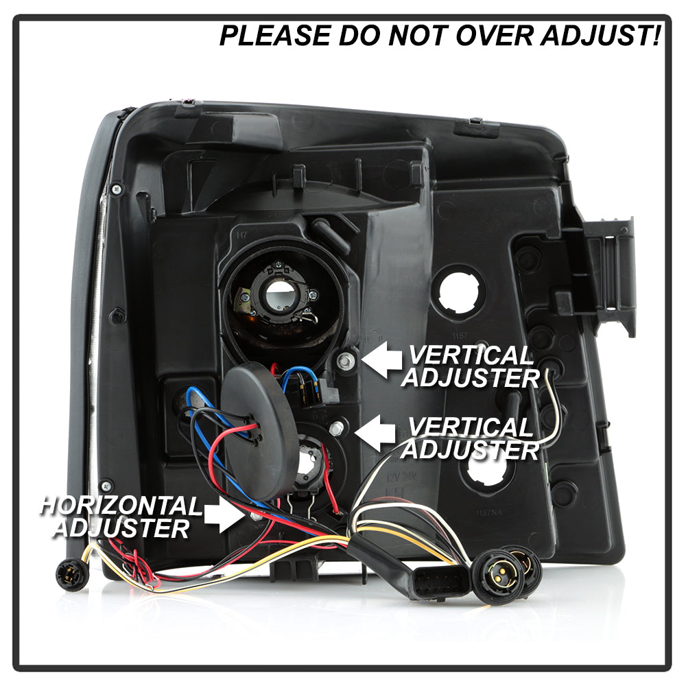Spyder Cadillac Escalade 02-06 Projector Halogen Model- LED Halo DRL Blk PRO-YD-CE02-DRL-BK 5037947
