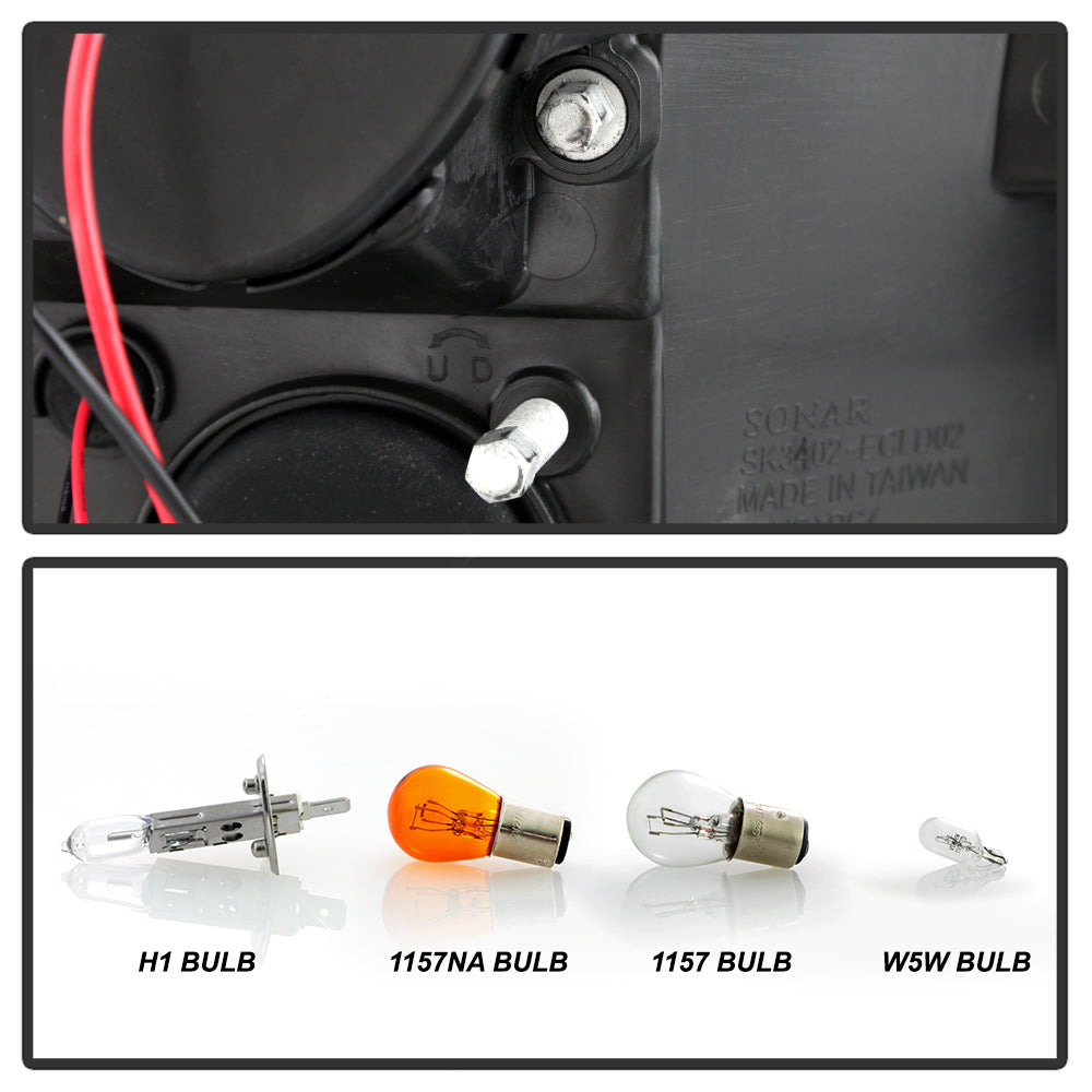 Spyder Cadillac Escalade 02-06 Projector Halogen Model- LED Halo DRL Blk PRO-YD-CE02-DRL-BK 5037947