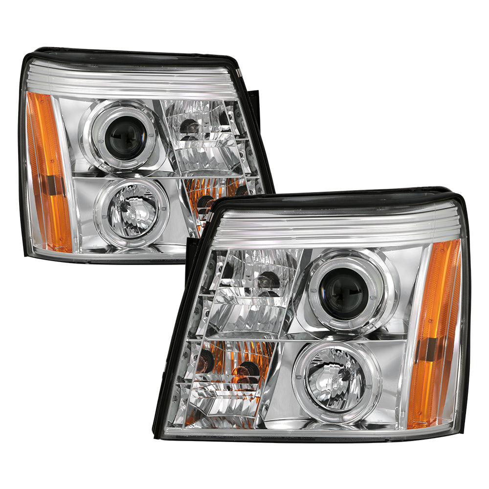 Spyder Cadillac Escalade 02-06 Projector Halogen Model- LED Halo DRL Chrm PRO-YD-CE02-DRL-C 5037930
