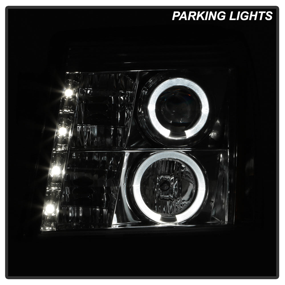 Spyder Cadillac Escalade 02-06 Projector Halogen Model- LED Halo DRL Chrm PRO-YD-CE02-DRL-C 5037930