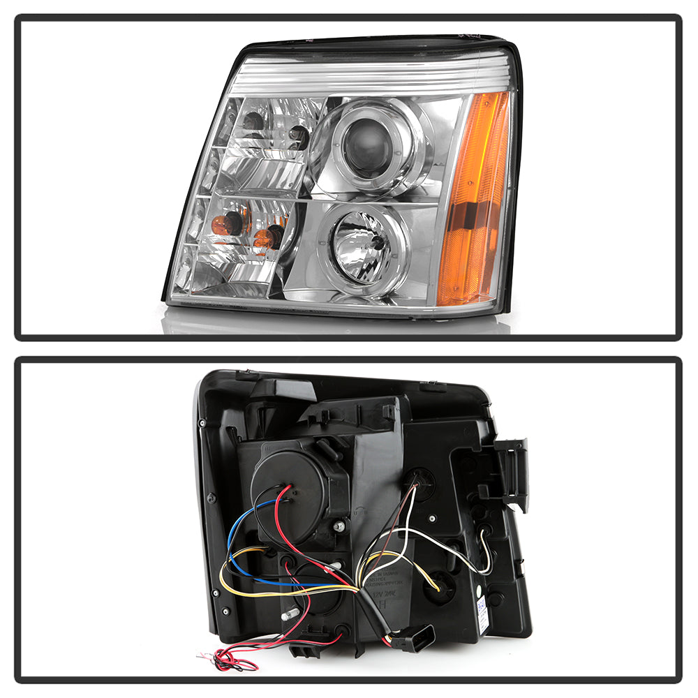 Spyder Cadillac Escalade 02-06 Projector Halogen Model- LED Halo DRL Chrm PRO-YD-CE02-DRL-C 5037930