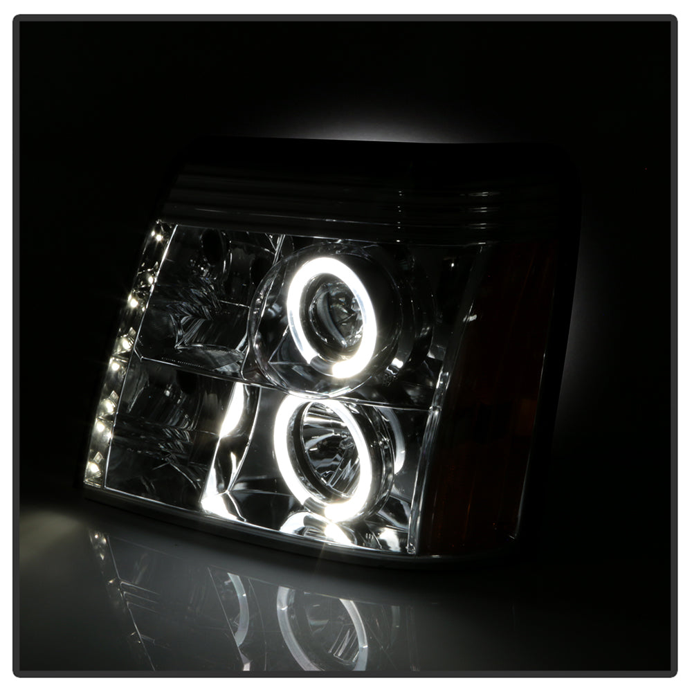 Spyder Cadillac Escalade 02-06 Projector Halogen Model- LED Halo DRL Chrm PRO-YD-CE02-DRL-C 5037930