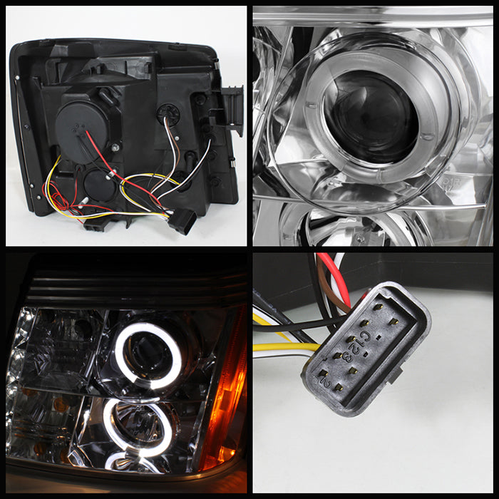 Spyder Cadillac Escalade 02-06 Projector Xenon/HID Model- LED Halo DRL Chrm PRO-YD-CE02-HID-DRL-C 5042279