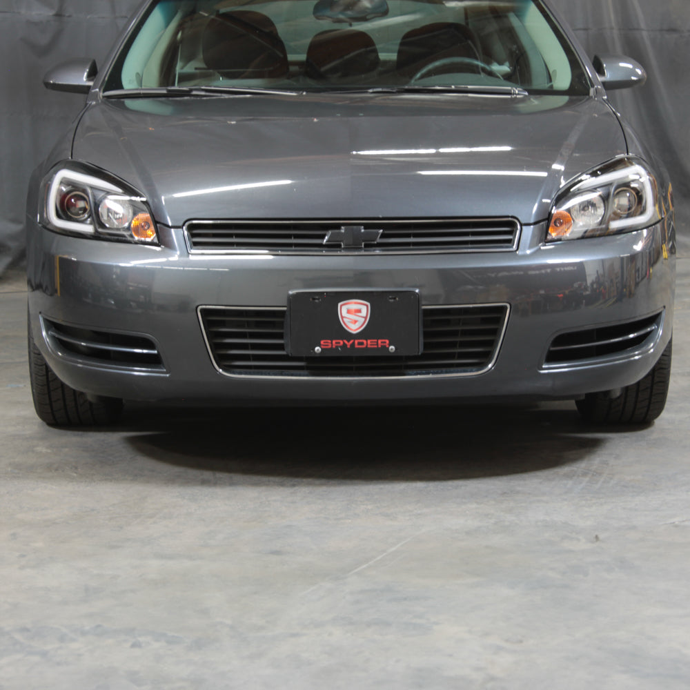 Spyder 06-13 Chevy Impala / 06-07 Chevy Monte Carlo Projector Headlights - Light Bar - Black 5086679