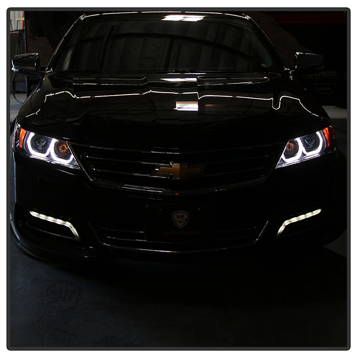 Spyder 14-19 Chevrolet Impala Proj Headlights Low Beam/High Beam H9 Inc - Black PRO-YD-CHIP14-LB-BK 5086563