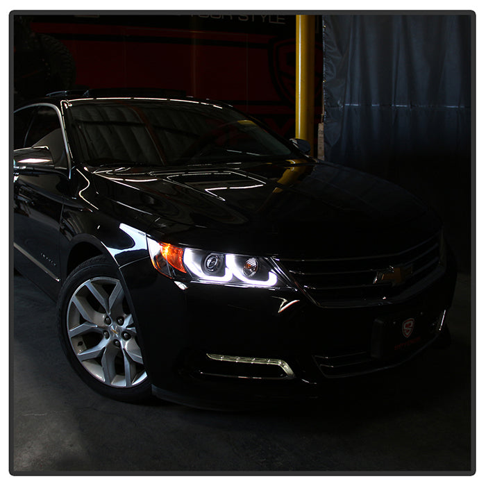 Spyder 14-19 Chevrolet Impala Proj Headlights Low Beam/High Beam H9 Inc - Black PRO-YD-CHIP14-LB-BK 5086563