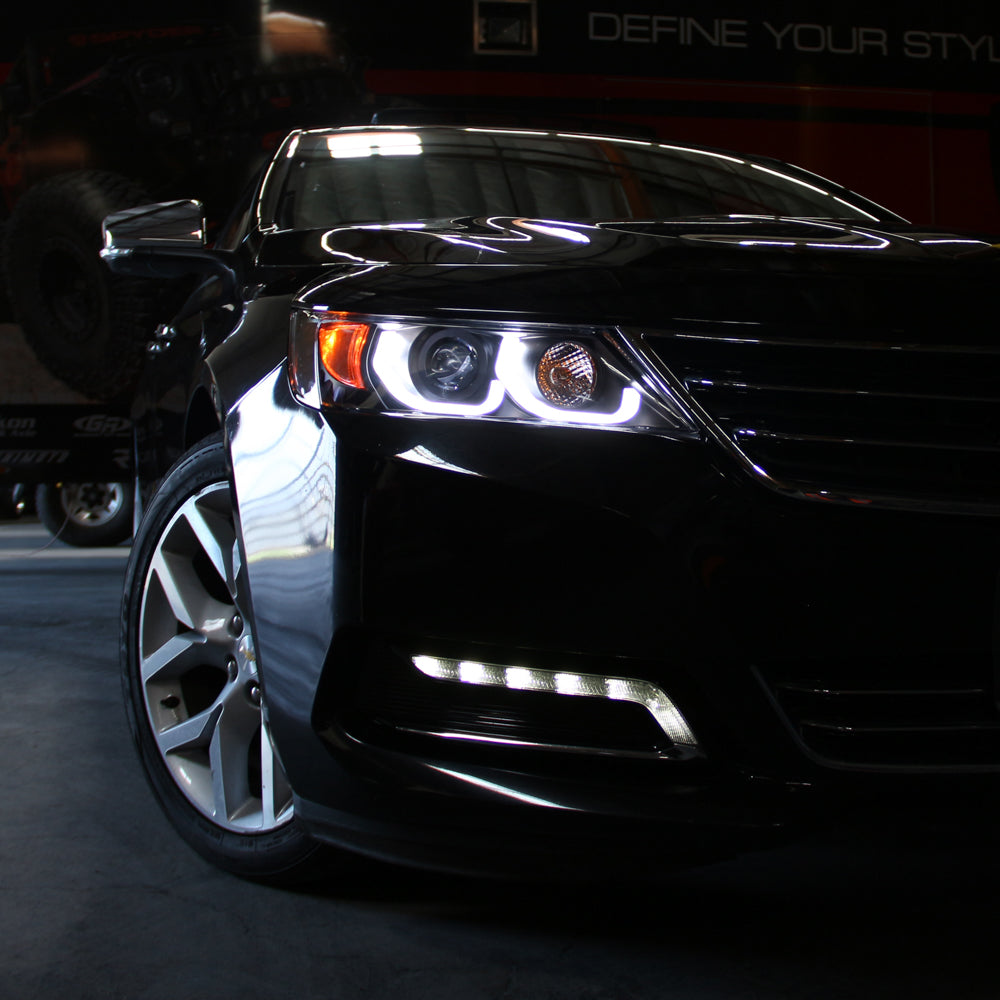 Spyder 14-19 Chevrolet Impala Proj Headlights Low Beam/High Beam H9 Inc - Black PRO-YD-CHIP14-LB-BK 5086563