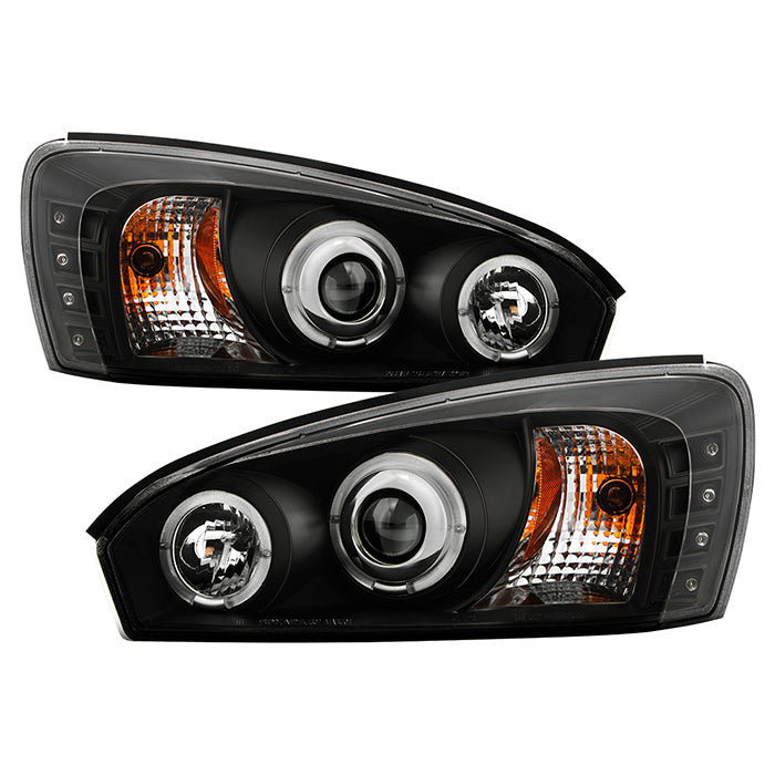 Spyder Chevy Malibu 04-07 Projector Headlights LED Halo LED Black High H1 Low H1 PRO-YD-CM04-HL-BK 5042675