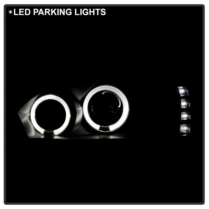 Spyder Chevy Malibu 04-07 Projector Headlights LED Halo LED Black High H1 Low H1 PRO-YD-CM04-HL-BK 5042675