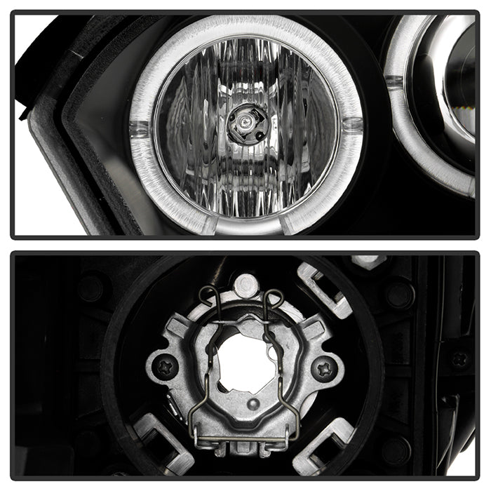 Spyder Chevy Malibu 04-07 Projector Headlights LED Halo LED Black High H1 Low H1 PRO-YD-CM04-HL-BK 5042675