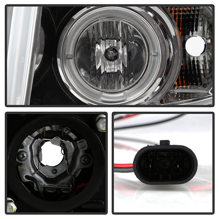 Spyder Chevy Silverado 1500 07-13 Projector Headlights LED Halo LED Chrm PRO-YD-CS07-HL-C 5009500
