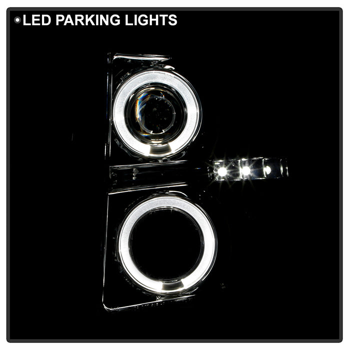 Spyder Chevy Silverado 1500 07-13 Projector Headlights LED Halo LED Smke PRO-YD-CS07-HL-SM 5009517
