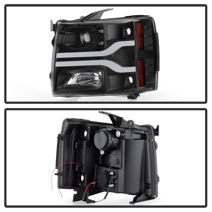 Spyder Chevy Silverado 1500 07-13/2500HD/3500HD 07-14 LED Black PRO-YD-CS07V3PL-BK 5087614