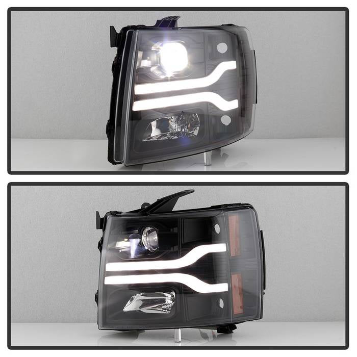 Spyder Chevy Silverado 1500 07-13/2500HD/3500HD 07-14 LED Black PRO-YD-CS07V3PL-BK 5087614