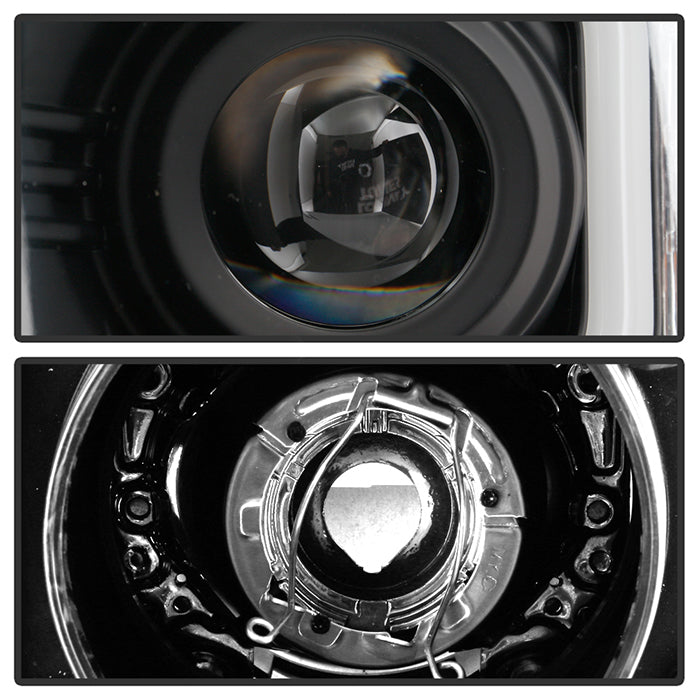 Spyder Chevy Silverado 1500 14-16 Projector Headlights Light Bar DRL Blk PRO-YD-CS14-LBDRL-BK 5079473