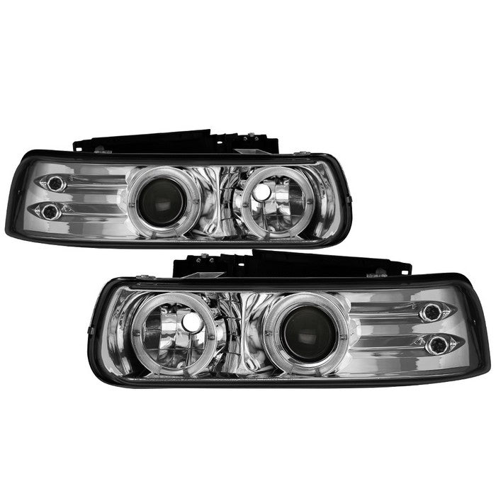Spyder Chevy Silverado 1500/2500 99-02Projector Headlights LED Halo LED Chrome PRO-YD-CS99-HL-C 5009609