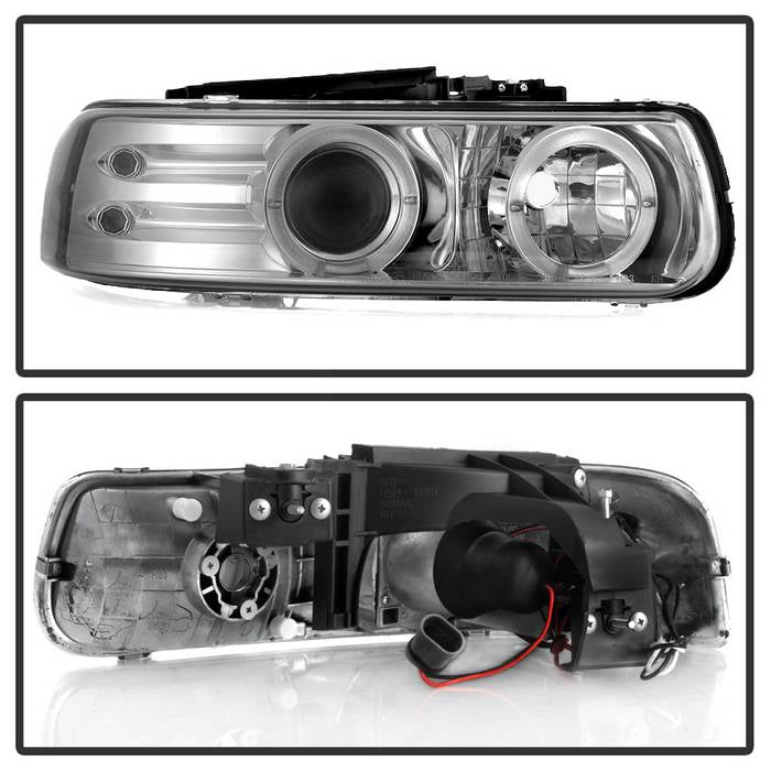 Spyder Chevy Silverado 1500/2500 99-02Projector Headlights LED Halo LED Chrome PRO-YD-CS99-HL-C 5009609