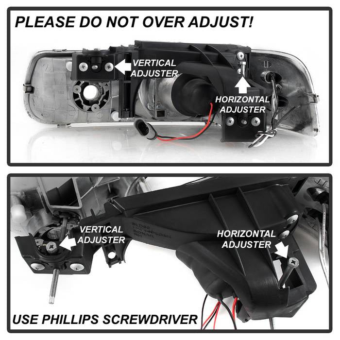 Spyder Chevy Silverado 1500/2500 99-02Projector Headlights LED Halo LED Chrome PRO-YD-CS99-HL-C 5009609