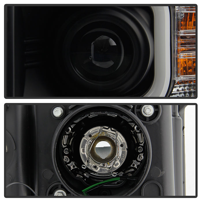 Spyder Chevy Silverado 2014-16 2500 HD Projector Headlights Light Bar DRL Blk PRO-YD-CSHD14-LBDRL-BK 5081032
