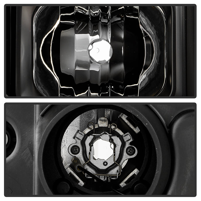 SPYDER 20-23 Chevy Silverado 2500/3500 Proj Headlights - LED DRL - Black PRO-YD-CSHD20SI-SEQ-BK 5088796
