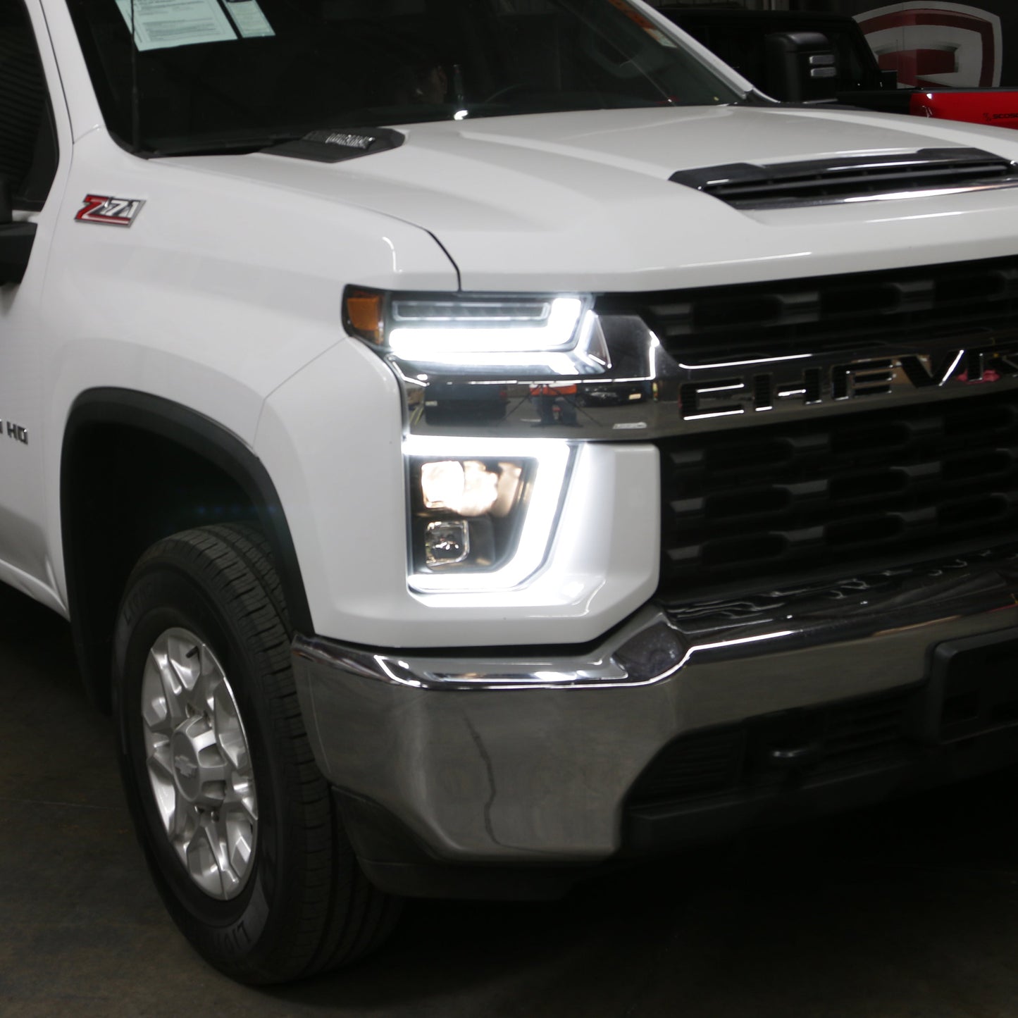SPYDER 20-23 Chevy Silverado 2500/3500 Proj Headlights - LED DRL - Black PRO-YD-CSHD20SI-SEQ-BK 5088796