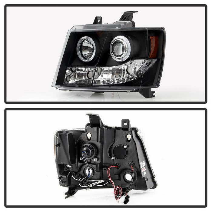 Spyder Chevy Suburban 1500 07-14 Projector Headlights LED Halo LED Blk PRO-YD-CSUB07-HL-BK 5009647