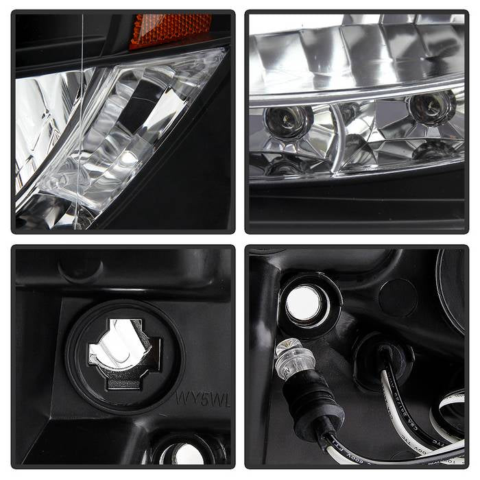 Spyder Chevy Suburban 1500 07-14 Projector Headlights LED Halo LED Blk PRO-YD-CSUB07-HL-BK 5009647