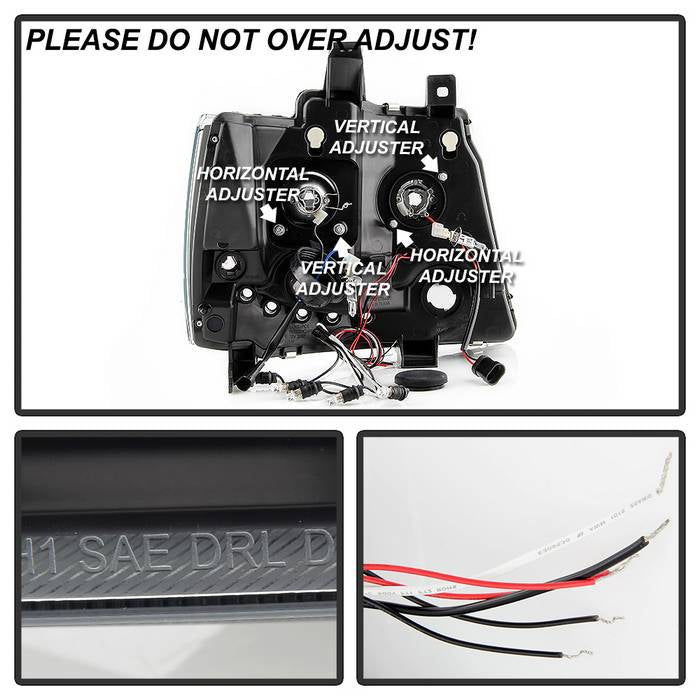 Spyder Chevy Suburban 1500 07-14 Projector Headlights LED Halo LED Blk PRO-YD-CSUB07-HL-BK 5009647
