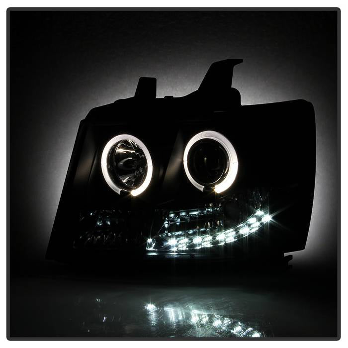 Spyder Chevy Suburban 1500 07-14 Projector Headlights LED Halo LED Blk PRO-YD-CSUB07-HL-BK 5009647