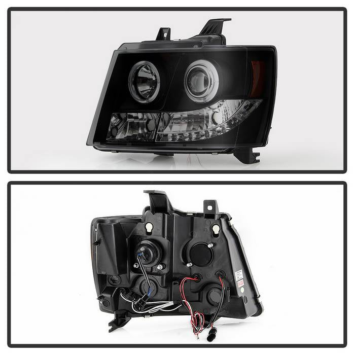 Spyder Chevy Suburban 1500 07-14 Projector Headlights LED Halo LED Blk Smke PRO-YD-CSUB07-HL-BSM 5078346
