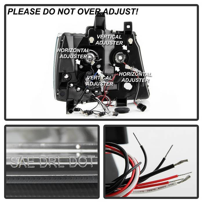 Spyder Chevy Suburban 1500 Projector Headlights LED Halo LED Chrome PRO-YD-CSUB07-HL-C 5009654