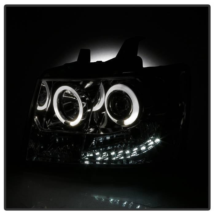 Spyder Chevy Suburban 1500 07-14 Projector Headlights LED Halo LED Smke PRO-YD-CSUB07-HL-SM 5009661