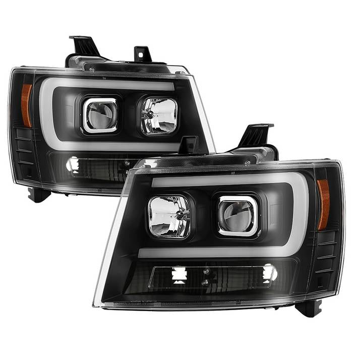 Spyder 07-14 Chevy Suburban/1500/2500/Tahoe V2 Projector Headlights All Blk PRO-YD-CSUB07V2-DRL-BKV2 5085986
