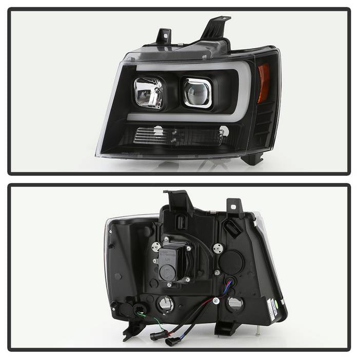 Spyder 07-14 Chevy Suburban/1500/2500/Tahoe V2 Projector Headlights All Blk PRO-YD-CSUB07V2-DRL-BKV2 5085986