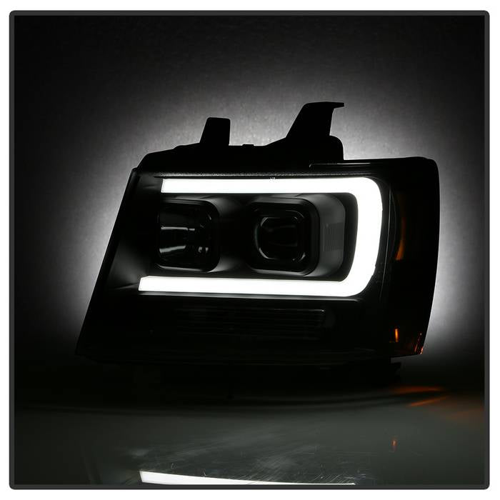 Spyder 07-14 Chevy Suburban/1500/2500/Tahoe V2 Projector Headlights All Blk PRO-YD-CSUB07V2-DRL-BKV2 5085986