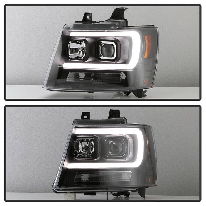 Spyder 07-14 Chevy Suburban/1500/2500/Tahoe V2 Projector Headlights All Blk PRO-YD-CSUB07V2-DRL-BKV2 5085986