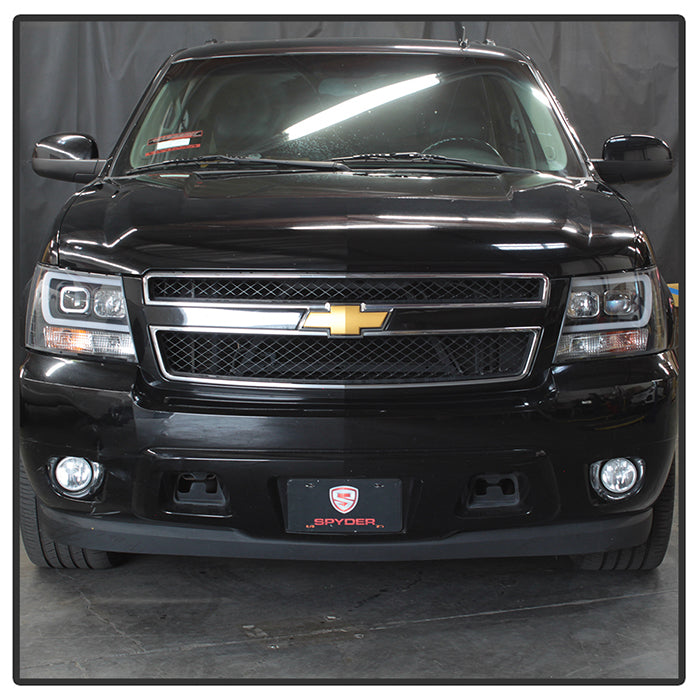 Spyder 07-14 Chevy Suburban/1500/2500/Tahoe V2 Projector Headlights Blk PRO-YD-CSUB07V2-DRL-BK 5082565
